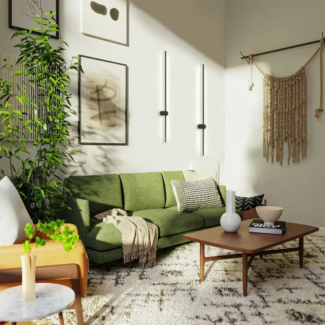 Настенный светильник светодиодный Escada Line 10287/1LED 18W Black