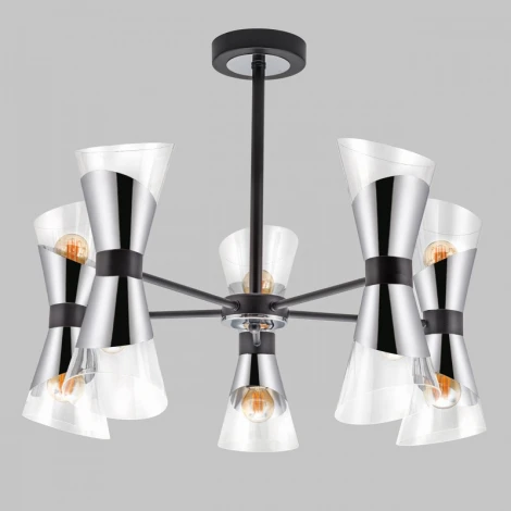 Потолочная люстра на штанге Imex MD.51913-10-S-BK+CH