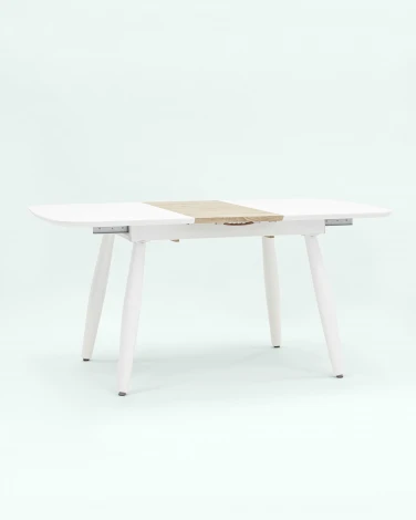 Стол обеденный Stool Group Чикаго раскладной 120-160*90 белый УТ000002134