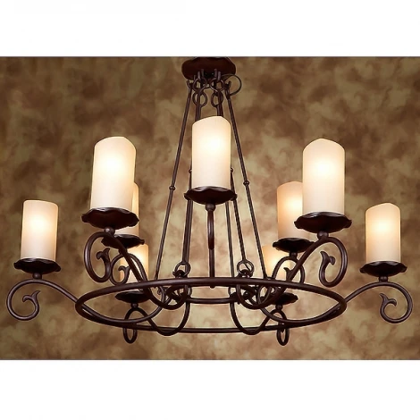 Подвесная люстра L'Arte Luce Napoli L13809.03 (220V, ковка, на цепи, подсвечник, свеча, кольцо)