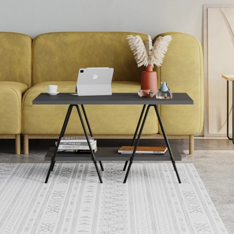 Стол журнальный ESSEL COFFEE TABLE (Темно-серый) LEVE