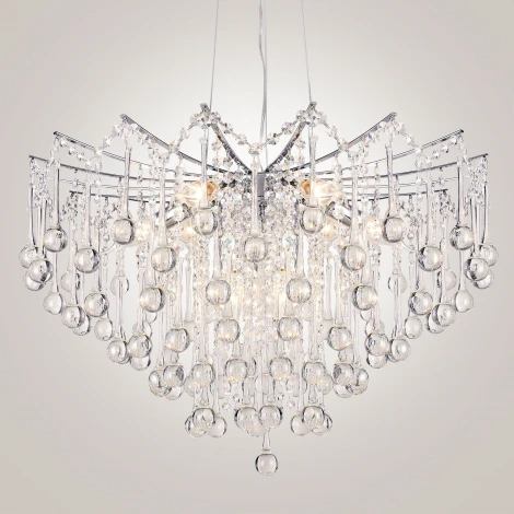 Подвесная люстра хрустальная Modelux MODELUX ML.6761.8 CR