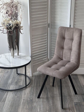 Стул ДАРЛИНГ 360 град. поворот. цвет B5 Капучино, велюр / черный каркас M-City 64742