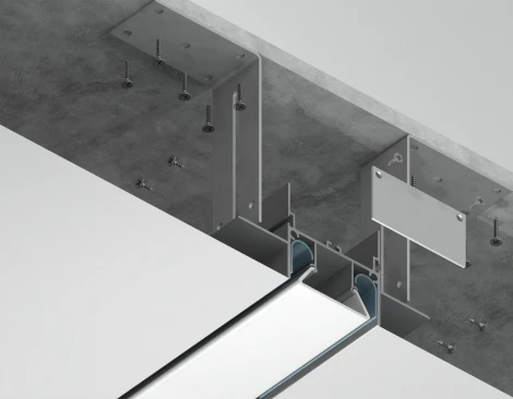 Алюминиевый профиль для натяжного потолка для светодиодной ленты до 13.2мм Ambrella Illumination GP4000AL