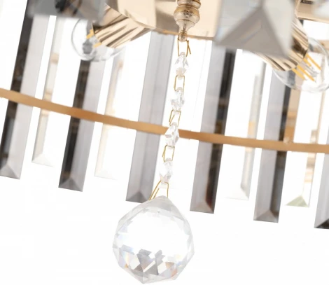 Потолочная люстра хрустальная на штанге Arte Milano Sorrento-1409 371409/6/100/470 GD (220V)