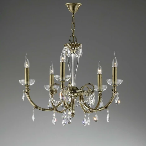 Подвесная люстра Bejorama Karola 2485/5 (220V, на цепи, подсвечник, свеча)