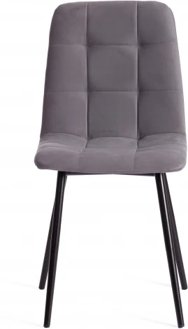 Стул CHILLY MAX / 1 шт. в упаковке (Велюр,Металл  /Темно-серый,Черный)