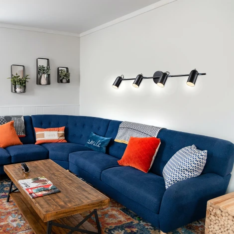 Спот Escada Marco 696/4P 4x40Вт E14, металл, чёрный (220V)