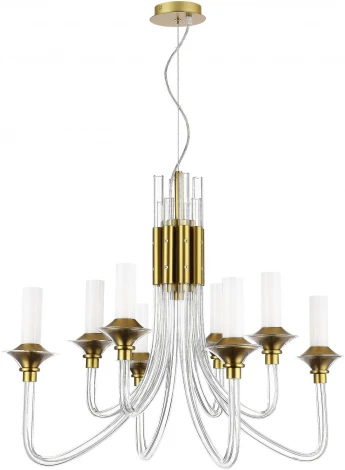 Подвесная люстра ST Luce Vetrano SL1241.203.08 Золотистый/Белый E14 8*40W (220V, на тросе)