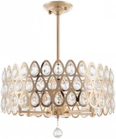 Потолочная люстра хрустальная на штанге Arte Milano Sorrento-1019 371019/6/300/490 GD (220V)