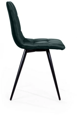 Стул UNO, бархат зелёный 19/ чёрный конус Top Concept UNO 74634