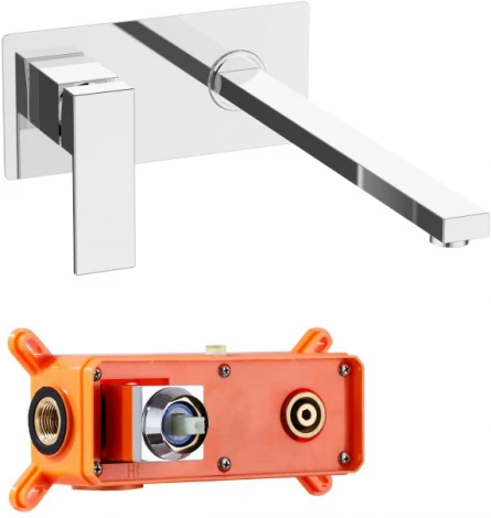 Смеситель BelBagno Romano ROM-BLM-CRM С ВНУТРЕННЕЙ ЧАСТЬЮ, для раковины