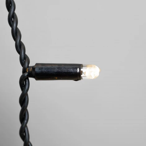 Гирлянда Занавес 2 x 2 м тепло-белый 220В, 400 LED, провод черный каучук 2,3мм, IP65 Laitcom ECO402-1-2WW