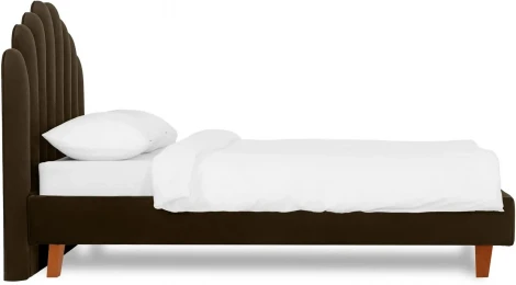 Кровать Queen II Sharlotta L 1600 ОГОГО (арт.577087), (Ткань/Коричневый)