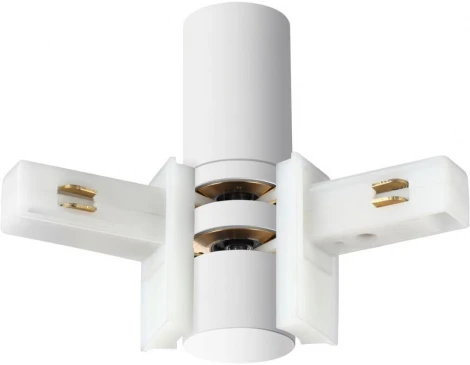 Соединитель с токопроводом гибкий угловой "L" Novotech Flum 135248 белый 48V