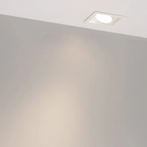 Встраиваемый светильник светодиодный MS-VORTEX-BUILT-S90x90-12W Day4000 (WH-WH, 40 deg, 230V) (Arlight, IP20 Металл) 057915