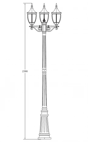 Наземный фонарь Oasis Light Coventry 91509 B