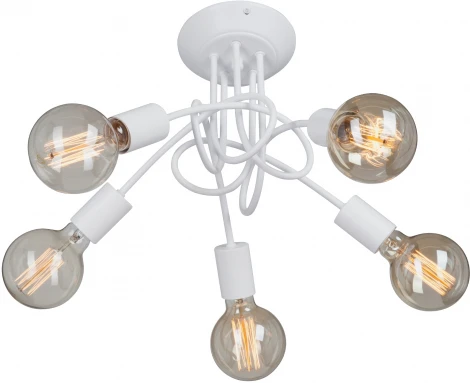 Потолочная люстра на штанге Vitaluce V3727-0/5PL, 5xE27 макс. 40Вт (220V)