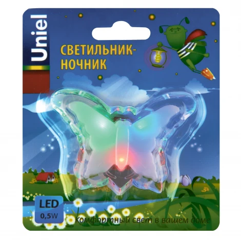 Ночник Uniel DTL-308-Бабочка/RGB/3LED/0,5W