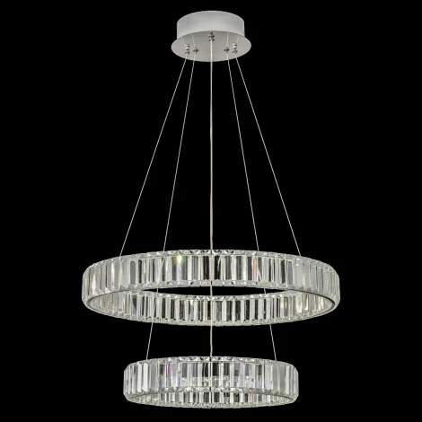 Подвесной светильник Citilux Чезаре CL338261 (регулировка яркости, LED, 220V, хрусталь, пульт управления, на тросе)