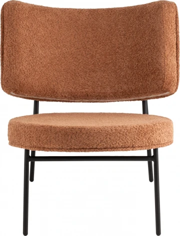 Кресло District Lounge букле терракотовый Stool Group (арт.УТ000039111)