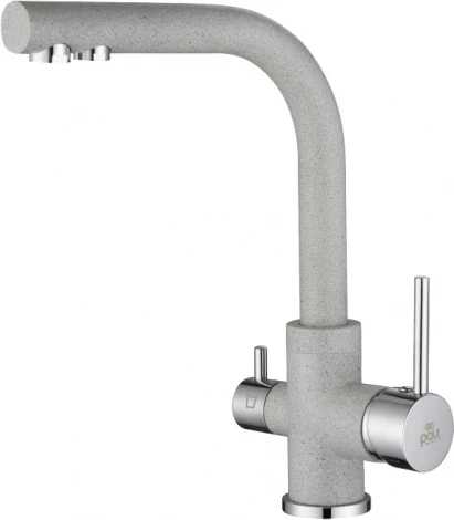 Смеситель Paulmark Essen Es213011-310 для кухонной мойки, серый