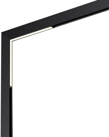 Трековый угловой светильник низковольтный диммируемый Novotech Flum 359504 SHINO черный LED 24W 48V 3000-6500K