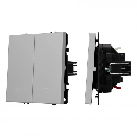 Механизм выключателя управления шторами SWT-NOBE-MKR2-SFPL-IS (230V, 10A) (Arlight, Никель) 059435