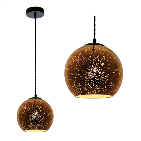 Подвесной светильник Fametto Galassie DLC-G432 E27 COPPER