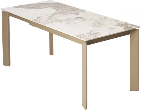 Стол CORNER 120 GLOSS LUXURY PANDORA SOLID CERAMIC / TAUPE, ®DISAUR (арт.614M05846)