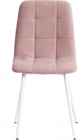 Стул CHILLY MAX / 1 шт. в упаковке (Велюр,Металл  /Розовый,Белый)