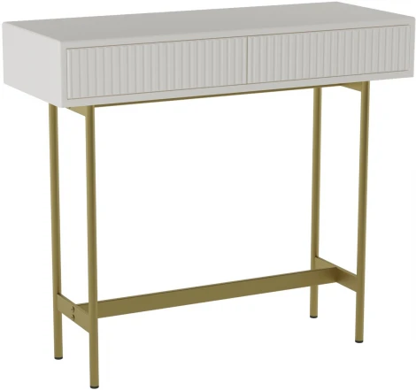 Консоль Калифорния Брум белый/золото от фабрики Калифорния
