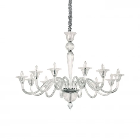 Подвесная люстра Ideal Lux Brigitta SP12 TRASPARENTE