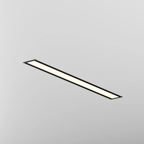 Встраиваемый линейный светильник светодиодный Maytoni Technical LL313009 3000K 50x35 черный 500 мм