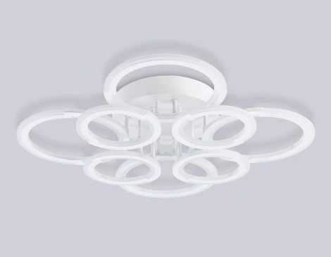 Потолочная люстра светодиодная на штанге с пультом Ambrella ACRYLICA FA8945 (регулировка яркости, 220V, кольцо)