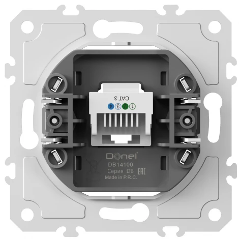 Механизм розетки телефонной RJ-11 Donel DB DB14100