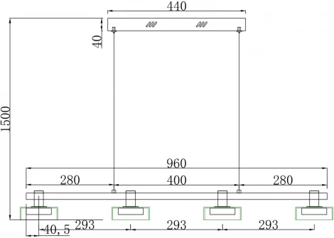 Подвесной светильник светодиодный Stilfort Gloze 4009/02/04PL (220V, на проводе)