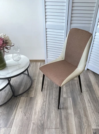 Стул KRAKOV PF-27 светло-коричневый/ PF-02 бежевый