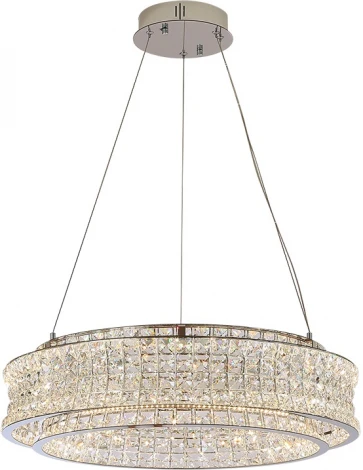 Подвесной светильник хрустальный светодиодный Newport 8510 8510/60 chrome (220V, на тросе)