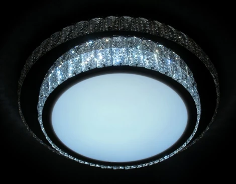 Потолочный светильник Ambrella Orbital Crystal F94 CH/CL 48W D490