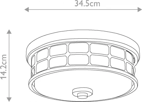Потолочный светильник круглый Quoizel Guardian QZ-GUARDIAN-F-PNBR (220V, круглые, IP44)