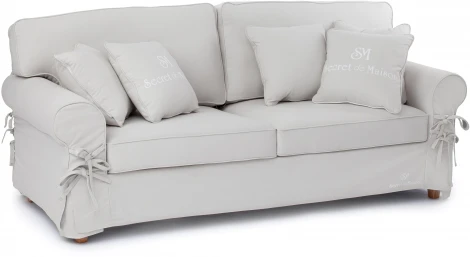 Диван Secret De Maison Butterfly (mod.5220-60) бежевый / AJ808-18 (дерево береза, ткань: хлопок)