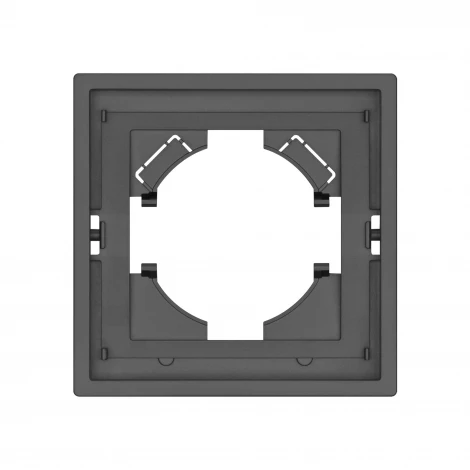 Рамка пластиковая FRM-TENDO-SFPL-1-GR (Arlight, Матовый графитовый) 054644