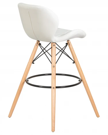Стул барный BUTTERFLY BAR (ножки светлый бук, цвет белый)