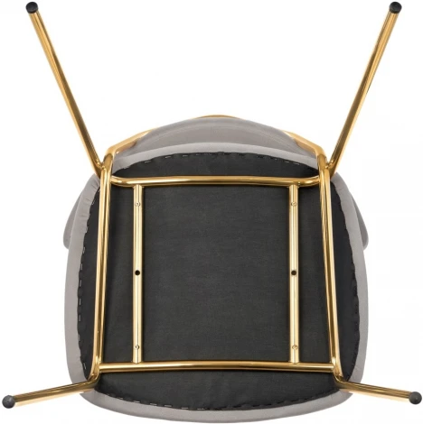 Стул Elle серый с золотыми ножками RF 0781 Bradex Home (арт.RF 0781)