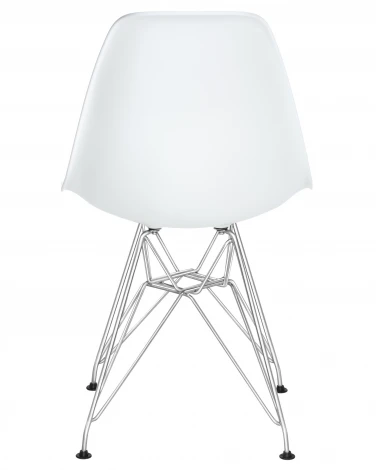 Набор 4 шт стул обеденный DOBRIN DSR (ножки хром, цвет белый (W-02))