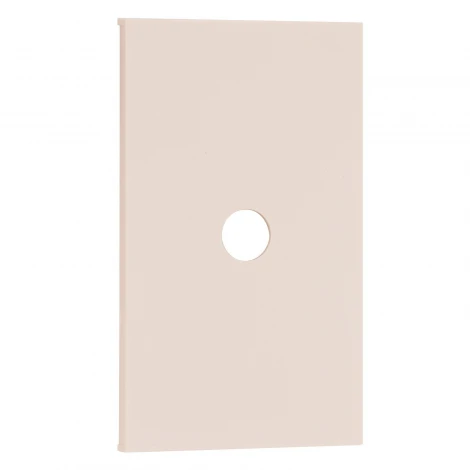 TV накладка/Вывод кабеля 2 модульная цвет-песочный матовый Meiton AM08M2