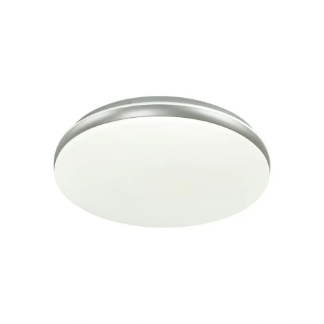 Настенно-потолочный светильник Sonex Ringo 7625/ELN пластик/белый/серебристый LED 76Вт 3000/4000/6000K D500 IP43