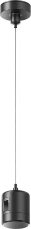 Подвес тросовый Hang с прямым коннектором питания Flarity черный Maytoni Accessories for tracks Flarity TRA157SW-IPC1-B (24V)