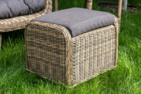 "Толедо" пуф плетеный, цвет соломенный 4SIS арт.УТ-00000496